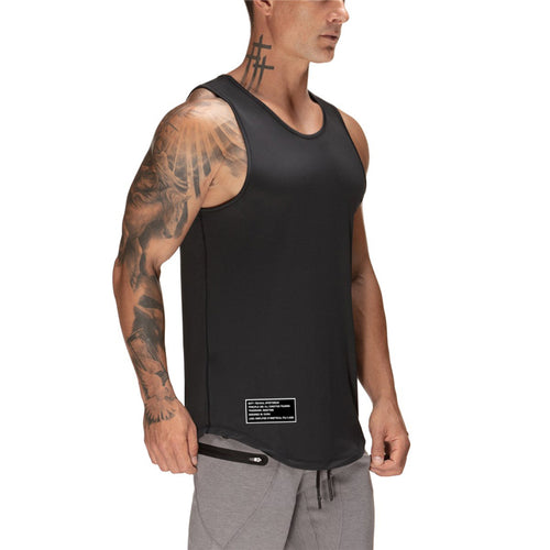 Men's Gym Vest – Breathable Polyester Workout Tank Top