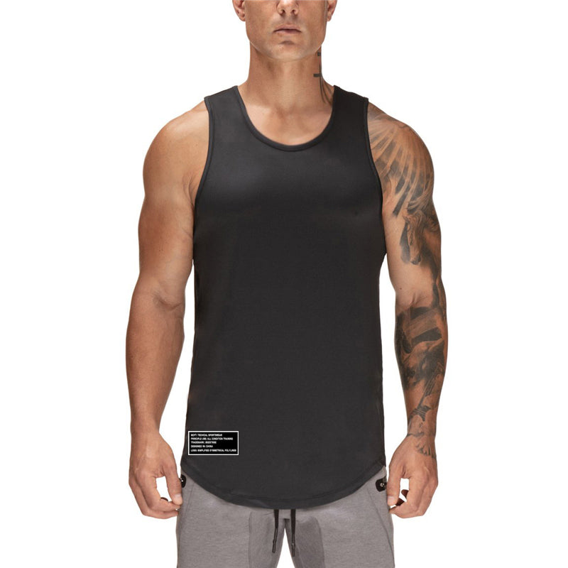 Men's Gym Vest – Breathable Polyester Workout Tank Top