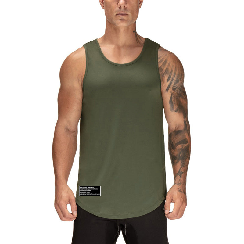 Men's Gym Vest – Breathable Polyester Workout Tank Top