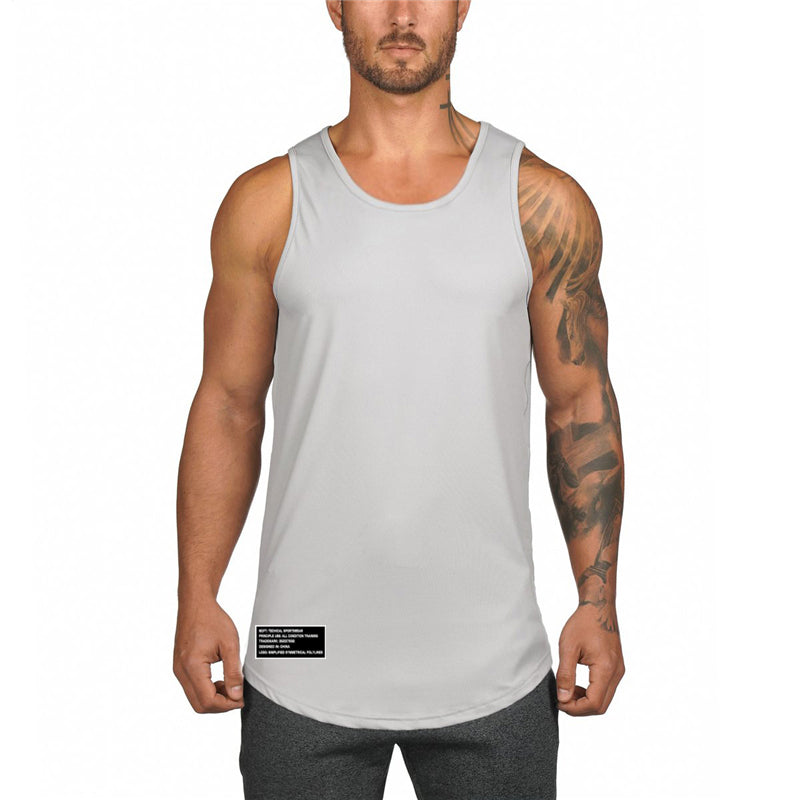 Men's Gym Vest – Breathable Polyester Workout Tank Top