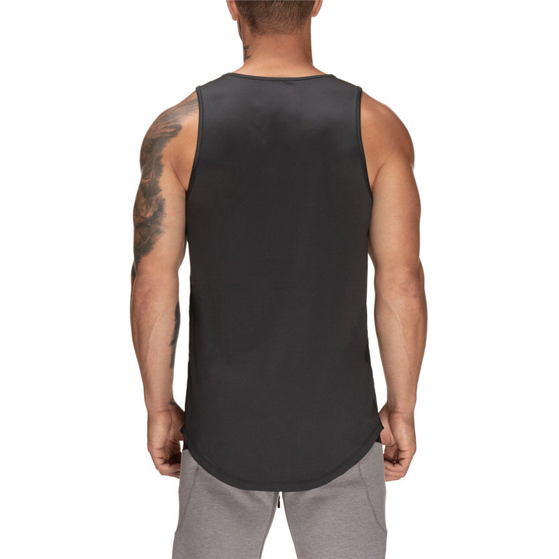 Men's Gym Vest – Breathable Polyester Workout Tank Top